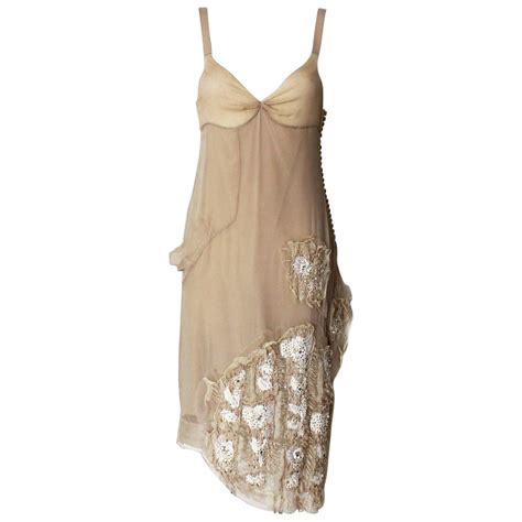Gorgeous Christian Dior Demi Couture Fairytale Powder Nude Silk Dress At 1stDibs Demi Dior