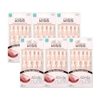 Kiss Salon Acrylic Nude French Nails Count