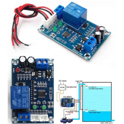 XH-M203 Full Automatic Water Level Controller Pump Switch Module with ...