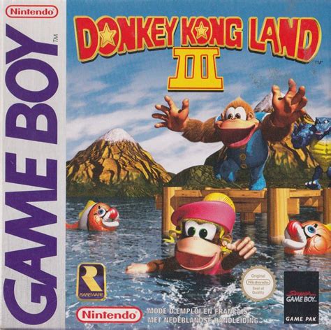 Donkey Kong Land III (1997) Game Boy box cover art - MobyGames