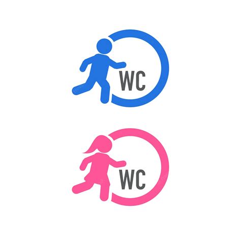 Векторные иконки мужской и женский туалет | Премиум векторы