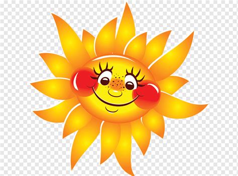 Sol Sonriente Sol Naranja Girasol Smiley Png Pngwing