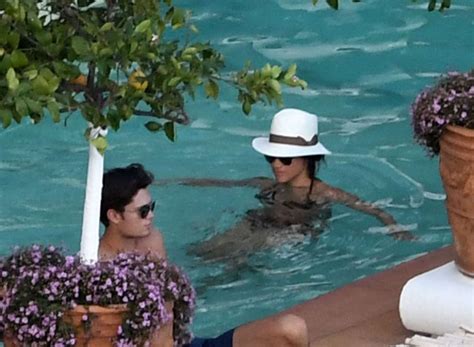 MEGHAN MARKLE In Bikini At A Pool In Positano HawtCelebs