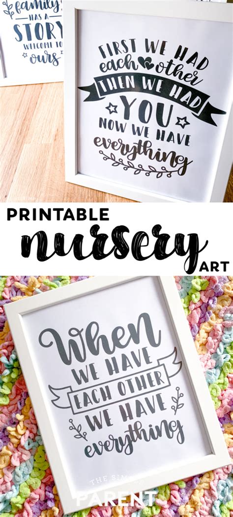 Free Baby Nursery Art Printables To Inspire • The Simple Parent