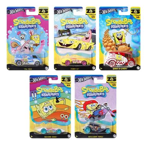 Kit C Carrinhos Hot Wheels Edi O Bob Esponja Anos Cor Bob Esponja Anos Frete Gr Tis