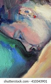 Fragment Oil Painting Naked Woman Stock Illustration 410343901 Shutterstock