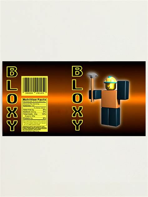 Bloxy Cola Roblox Bloxy Cola Photographic Print For Sale By