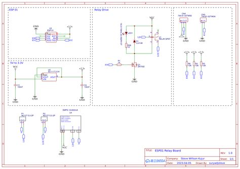 Esp01 Relay Oshwlab