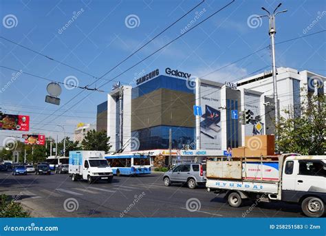 Bishkek Street Scene Kyrgyzstan Editorial Stock Photo Image Of
