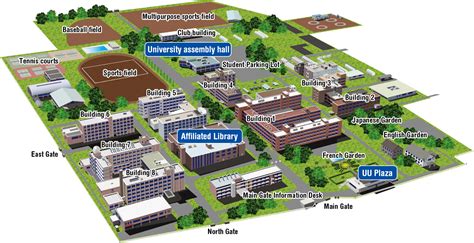Campus Map School Of Regional Design Utsunomiya University