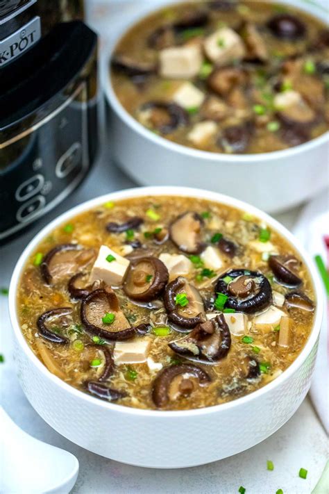 Slow Cooker Hot And Sour Soup