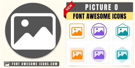Font Awesomen Picture O Icon (Photography, Image, Illustration)
