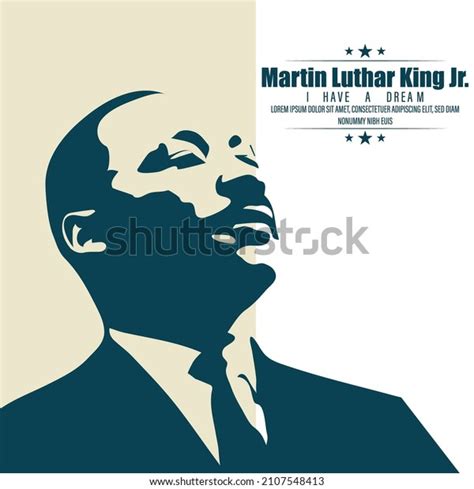 Vector Illustration Martin Luther King Jr Stock Vector (Royalty Free ...