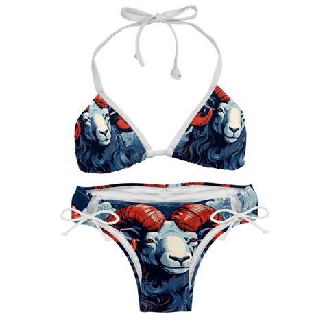 Aries Constellation Detachable Sponge Adjustable Strap Two Pack Bikini