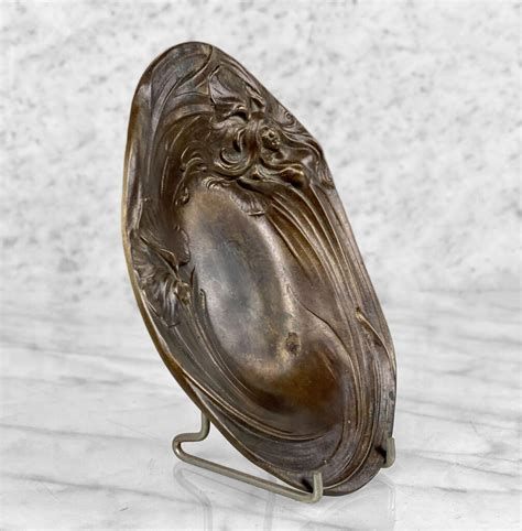 Vintage Art Nouveau Bronze Nude Women Figural Bowl Scranton Antiques