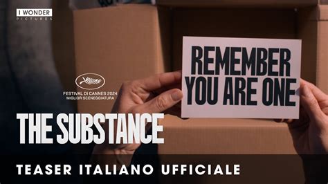 The Substance Teaser Trailer Italiano Ufficiale Hd Dal Ottobre