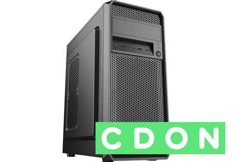Mid Tower ATX PC-fodral med glaspanel Mid Tower ATX med 500W ...