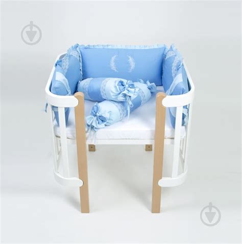 ᐉ Комплект для детской кроватки Baby Veres Angel wings blue голубо ...