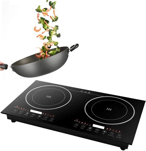 Double Induction Cooktop Cooker W Digital Electric Countertop Burner Dual Hot Plate Heater