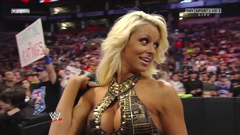 Naked Maryse Mizanin In WWE Monday Night RAW