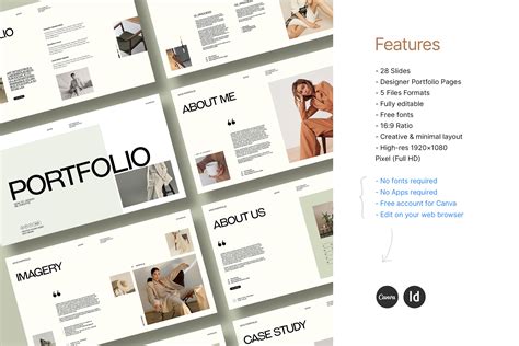 Arjo Portfolio Canva Template Design Cuts