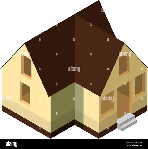 Modern House Construction Stage Building Proccess Icon Stock Vector