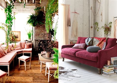 Неожиданное решение: розовый диван в гостиной