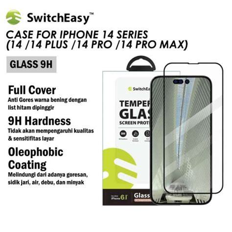 jual tempered glass iphone  pro max  switcheasy clear hd full