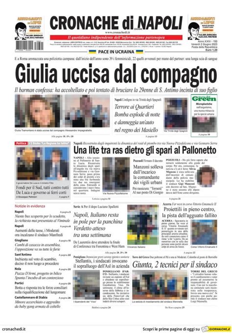 Prima Pagina Cronache Di Napoli Italiano Resta In Pole Per La Panchina