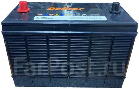 Аккумулятор Delkor (31-1000) резьба 100Ач 1000А + скидки, кальциевый ...