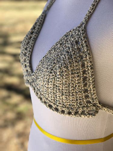 Ravelry Windowpane Bikini Top Pattern By Emily Marie Davies