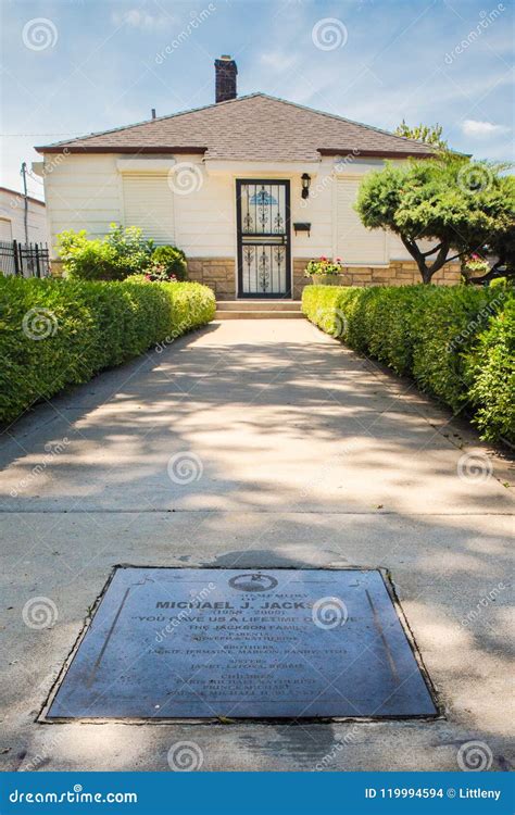 Michael Jackson Childhood Home Gary in Editorial Stock Image - Image of ...