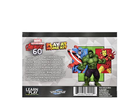 Marvel Heroclix Avengers 60th Anniversary Play At Home Kit Hulk Wizkids