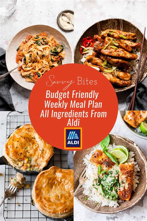 Aldi Budget Meal Plan August 16 - Savvy Bites