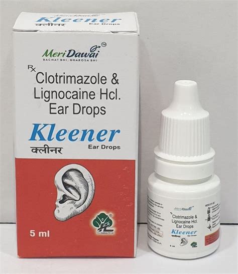 Liquid Clotrimazole Lignocaine Ear Drops For Clinical Medicine Type