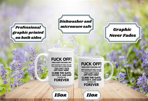 Fuck Mug Funny Fuck Off Coffee Mug Rude Inappropriate Tea Cup Funny Gift Idea Etsy