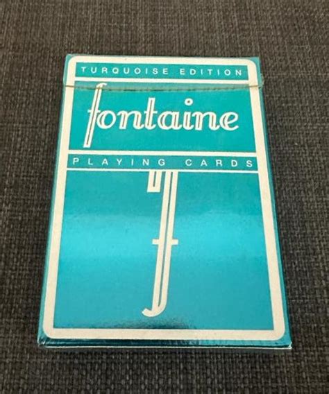 Fontaine Turquoise Foil Playing Cards - Collection playing cards