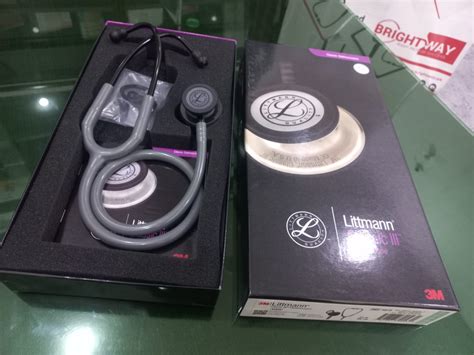 3m™ Littmann® Classic Iii™ Stethoscope 5873 Smoke Gray Tube Black