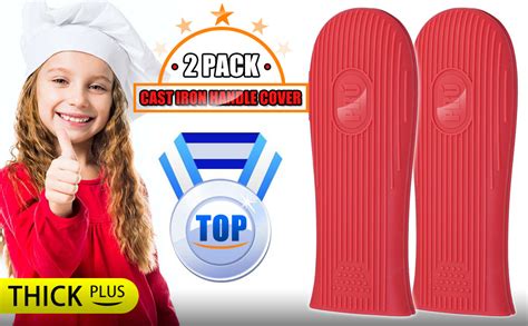 Amazon Cbiumpro Pack Cast Iron Handle Cover Silicone Heat Resistant Hot Cast Iron