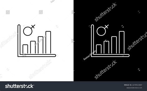 Female Gender Population Growth Statistic Infographic Stock Vector ...