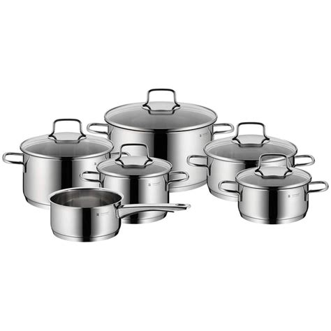 Набор кастрюль WMF Astoria из 6 предметов нержавеющая сталь Cromargan ...