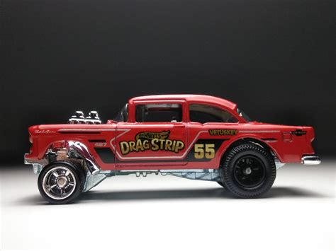 CHEVY Bel Air GASSER Hot Wheels Custom Real Rubber Tires Etsy
