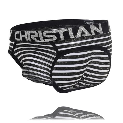Glitter Sheer Stripe Brief W Almost Naked Luxuryunderwear Men Underwear Premium Underwear