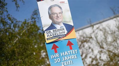 Landtagswahl In Sachsen Anhalt Cdu In Neuer Umfrage Kopf An Kopf Mit