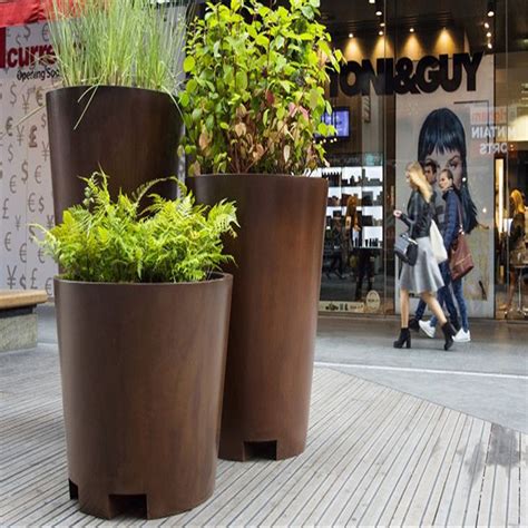 High Quality Garden Rusty Metal Flower Planter China Corten Steel