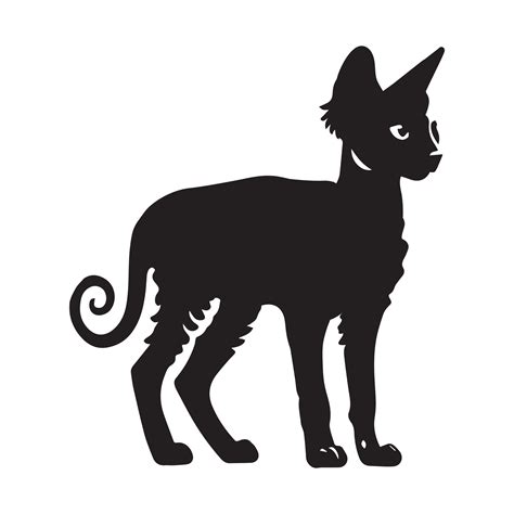 Cornish Rex Cat Silhouette Cornish Rex Logo Cat Clipart