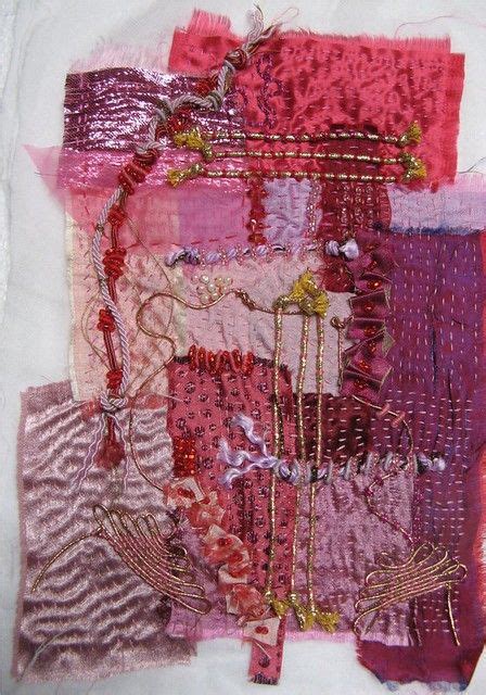 Fabric Collage 4 Fabric Art Textile Fiber Art Art Quilts