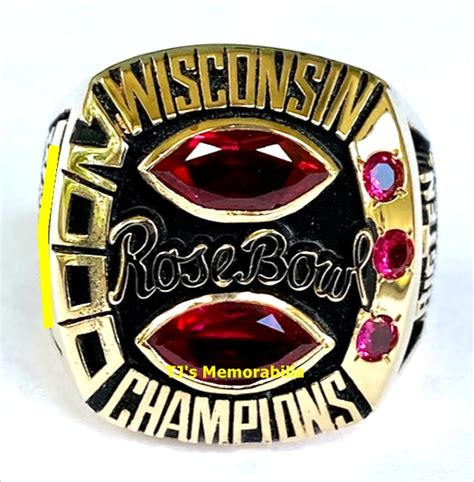 2000 WISCONSIN BADGERS ROSE BOWL CHAMPIONSHIP RING - Buy and Sell ...