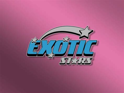 The Exotic Stars Logo On A Pink Background