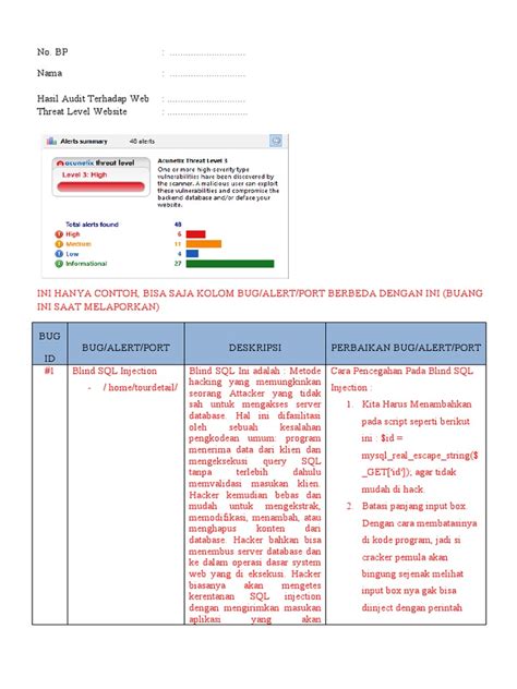 contoh hasil scanning